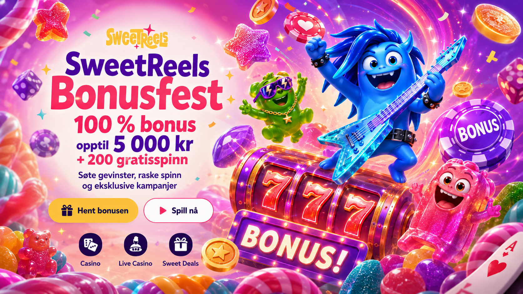SweetReels Bonus 